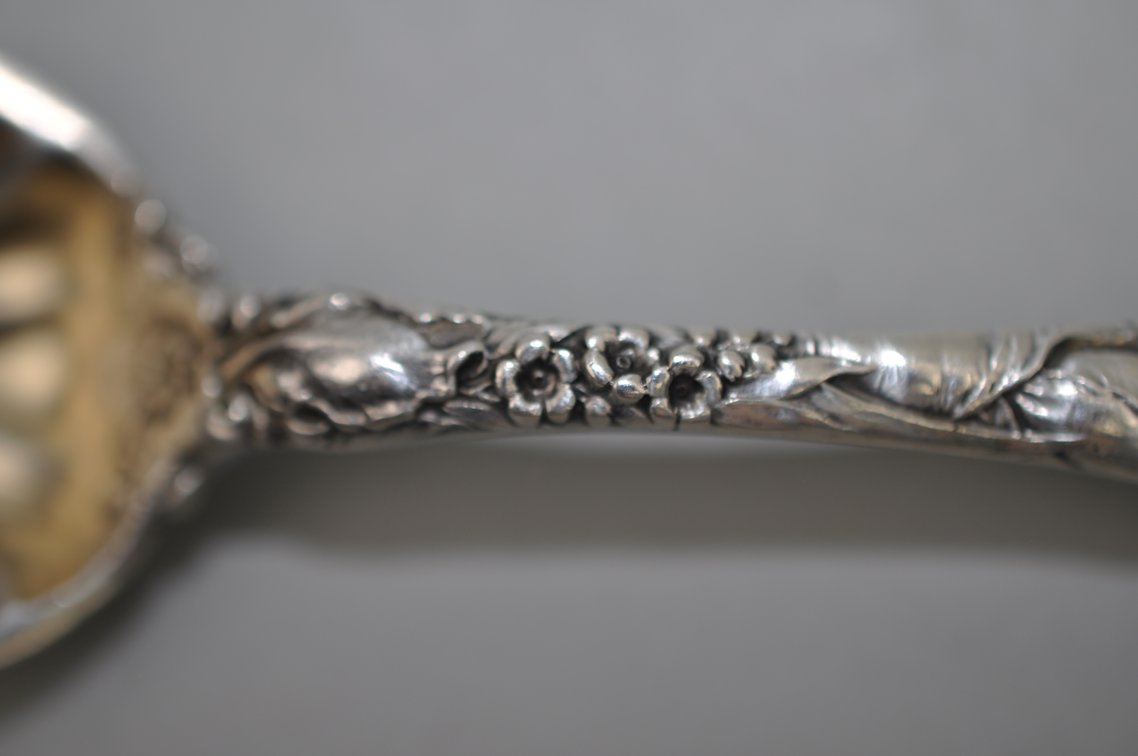 Reed & Barton Les Six Fleurs Sterling Berry Spoon