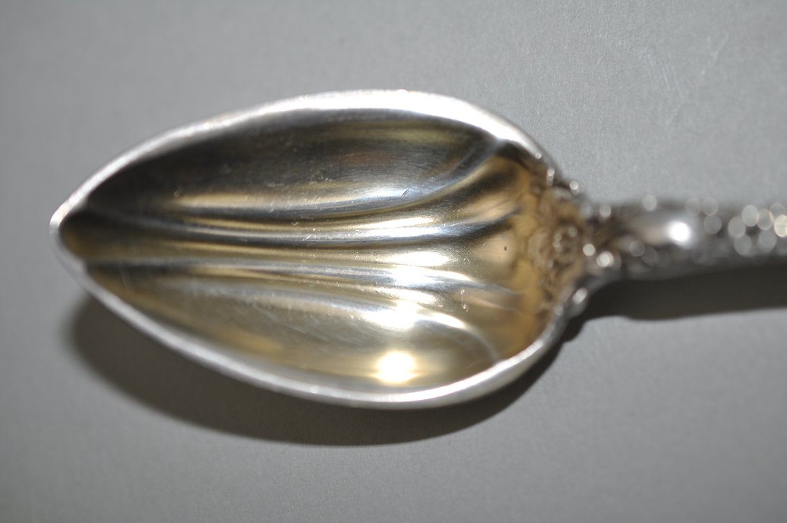 Reed & Barton Les Six Fleurs Sterling Berry Spoon