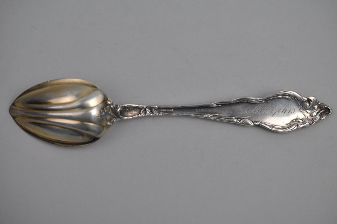Reed & Barton Les Six Fleurs Sterling Berry Spoon