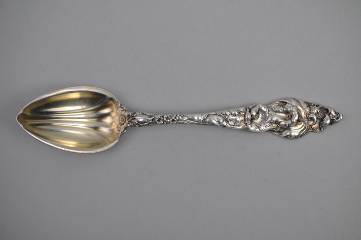 Reed & Barton Les Six Fleurs Sterling Berry Spoon