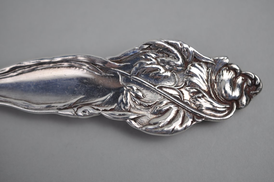 Reed & Barton Les Six Fleurs Sterling Serving Spoon