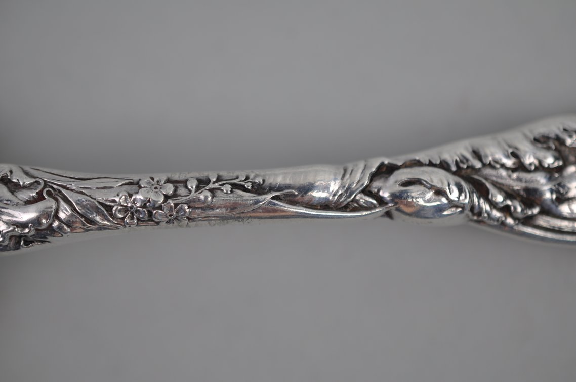 Reed & Barton Les Six Fleurs Sterling Serving Spoon