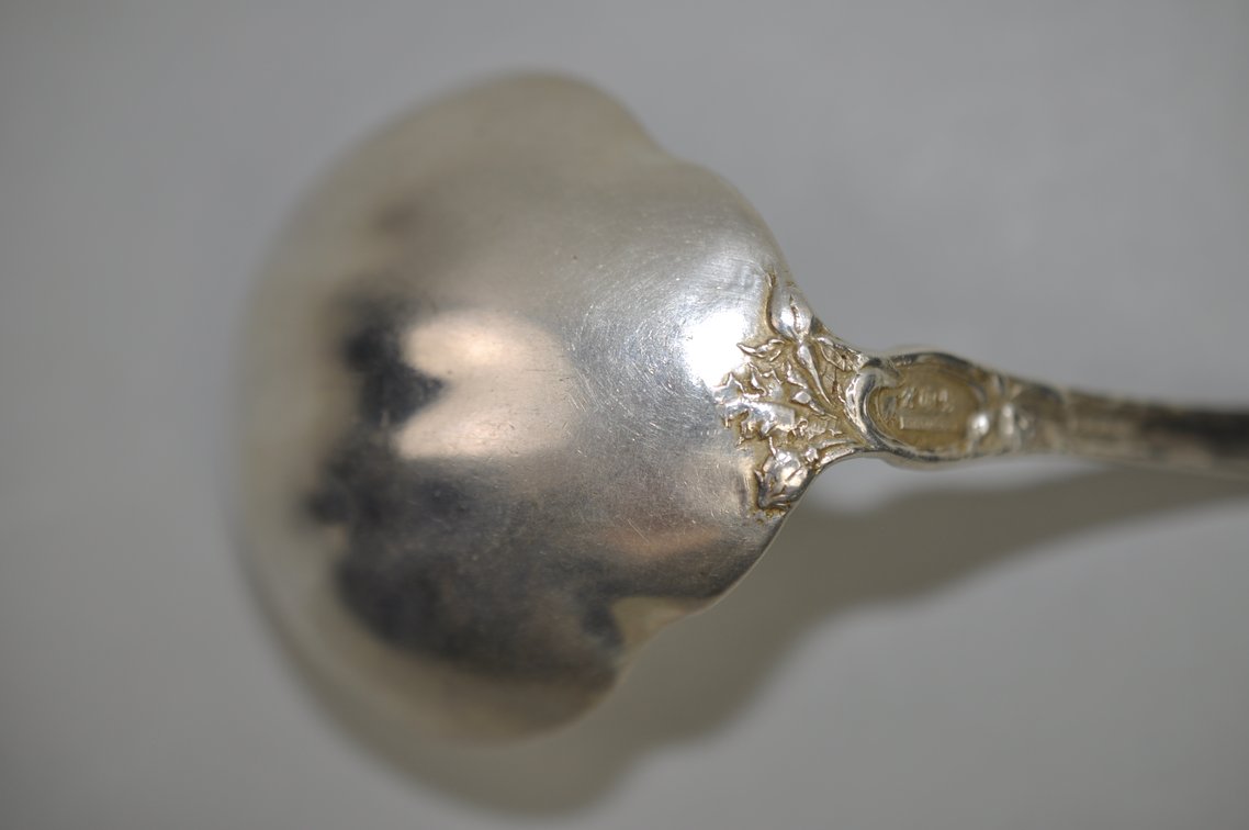 Reed & Barton Les Six Fleurs Sterling Oyster Ladle