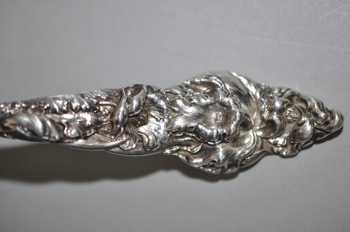 Reed & Barton Les Six Fleurs Sterling Oyster Ladle