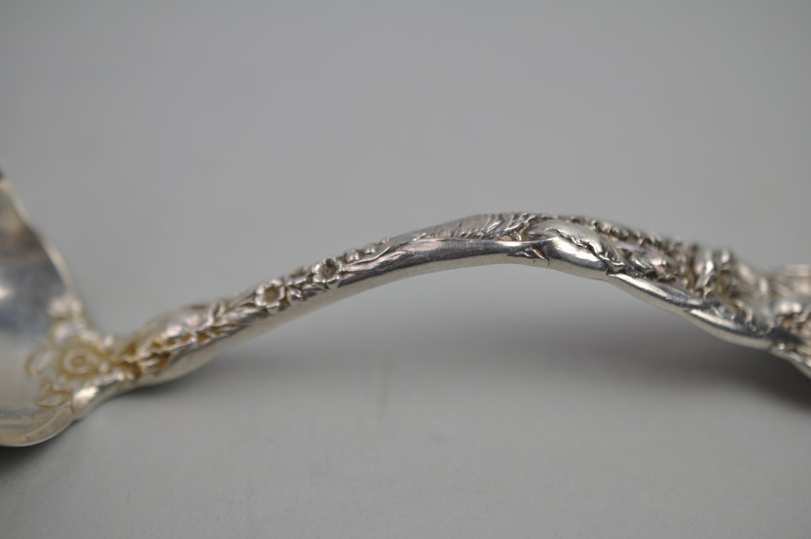 Reed & Barton Les Six Fleurs Sterling Oyster Ladle