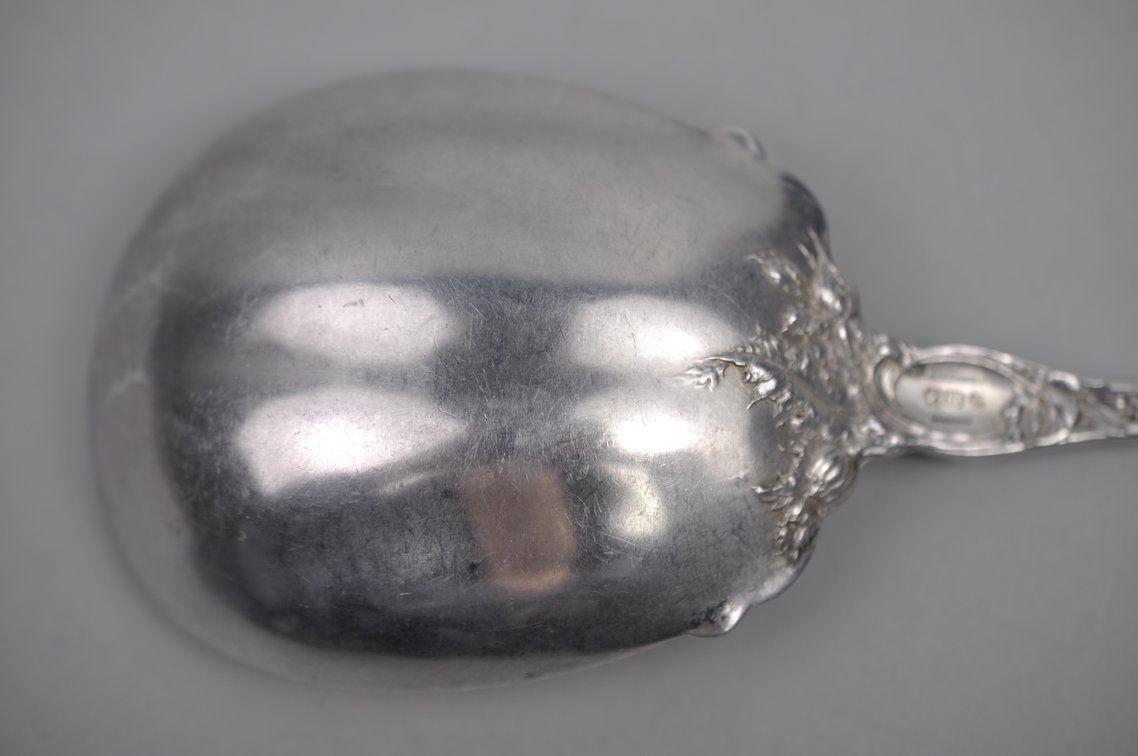Reed & Barton Les Six Fleurs Sterling Large Berry Spoon