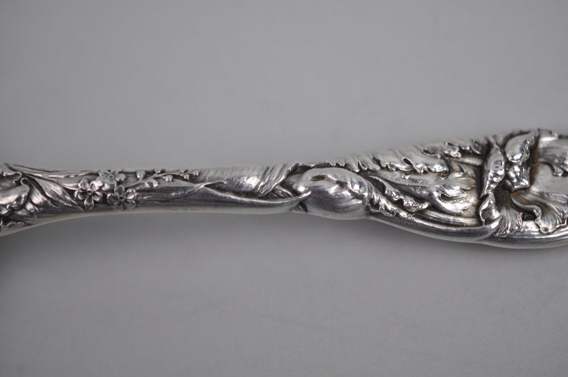 Reed & Barton Les Six Fleurs Sterling Serving Spoon