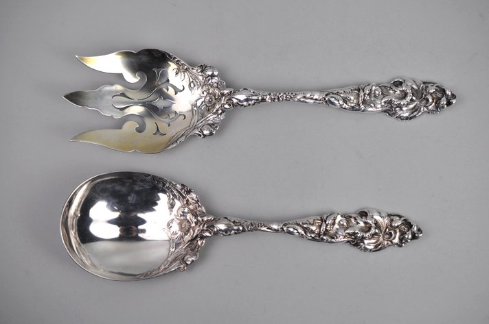 Reed & Barton Les Six Fleurs Sterling Set