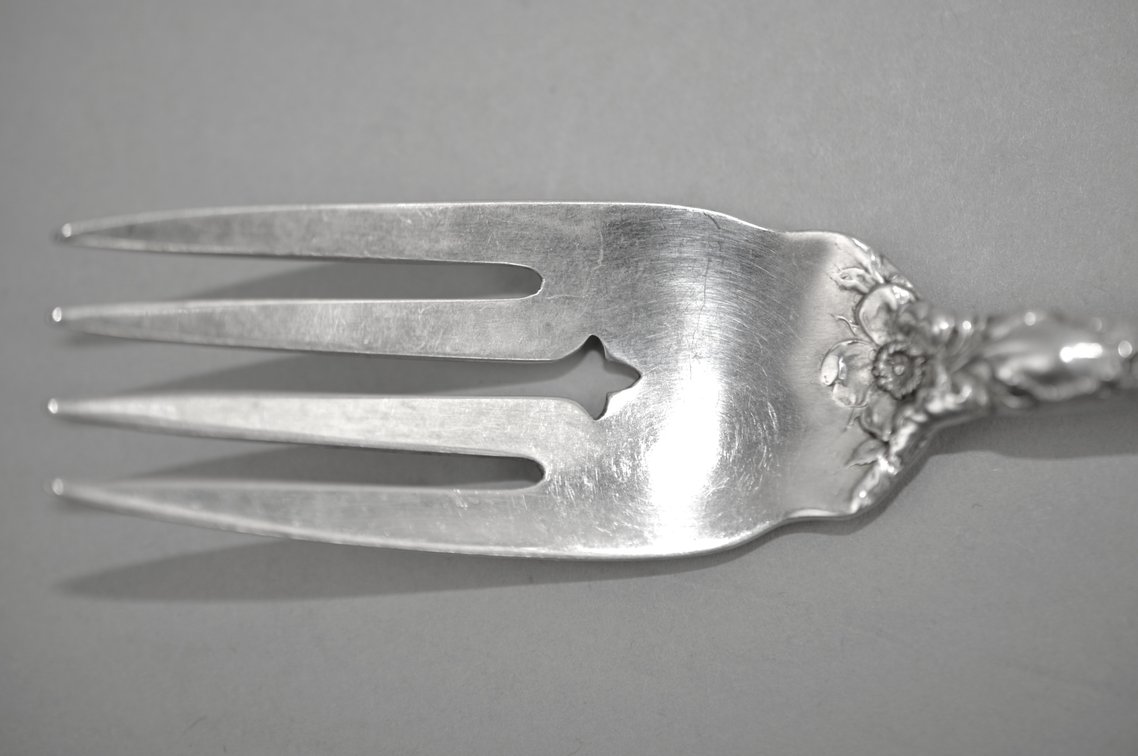 Reed & Barton Les Six Fleurs Sterling Salad Forks