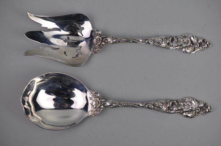 Reed & Barton Les Six Fleurs Sterling Set