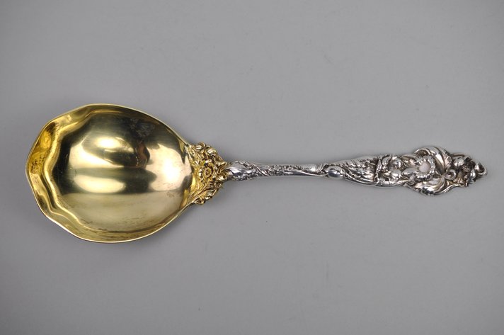 Reed & Barton Les Six Fleurs Sterling Casserole Spoon