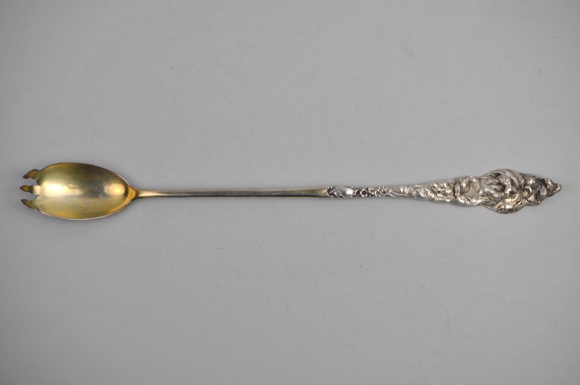 Reed & Barton Les Six Fleurs Sterling Condiment Spoon