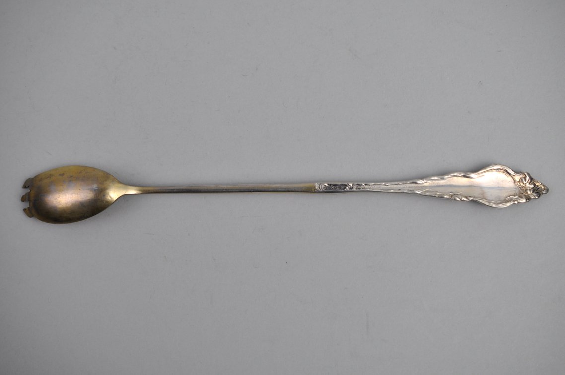 Reed & Barton Les Six Fleurs Sterling Condiment Spoon