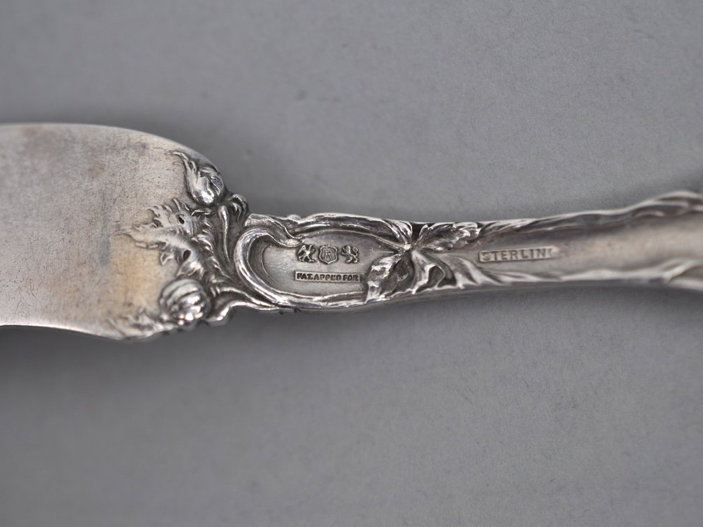 Reed & Barton Les Six Fleurs Sterling Butter Knives