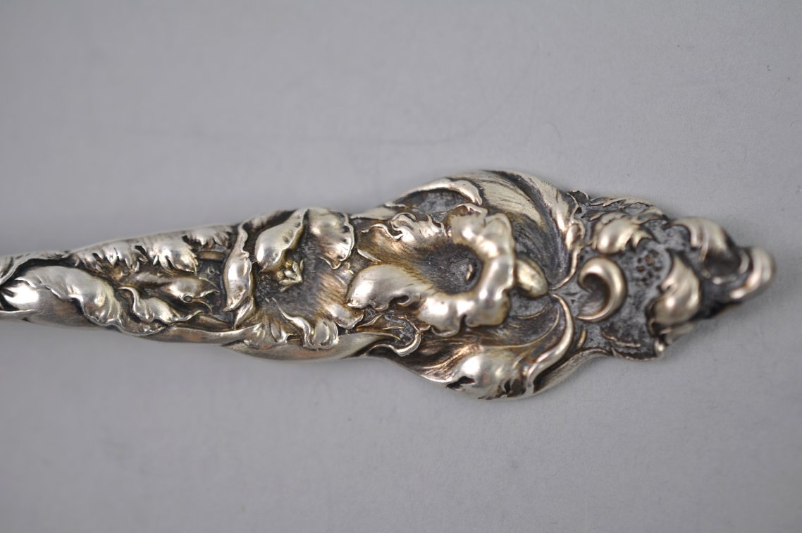 Reed & Barton Les Six Fleurs Sterling Ladle
