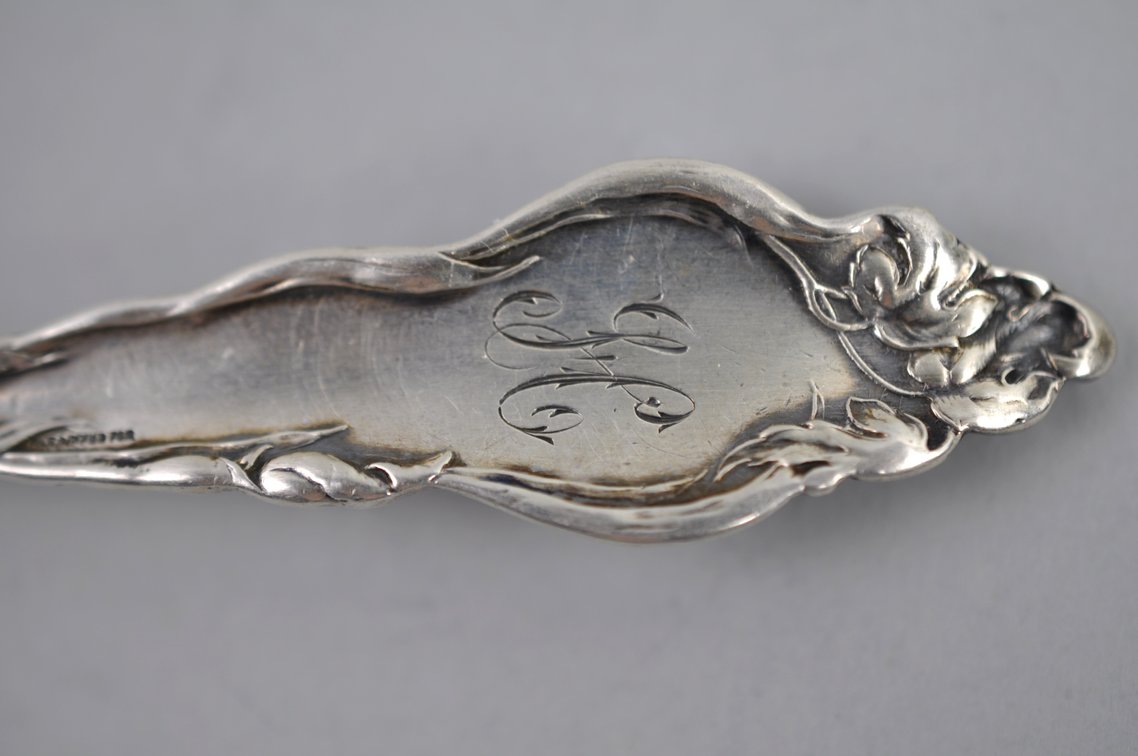 Reed & Barton Les Six Fleurs Sterling Ladle