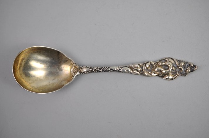 Reed & Barton Les Six Fleurs Sterling Ladle