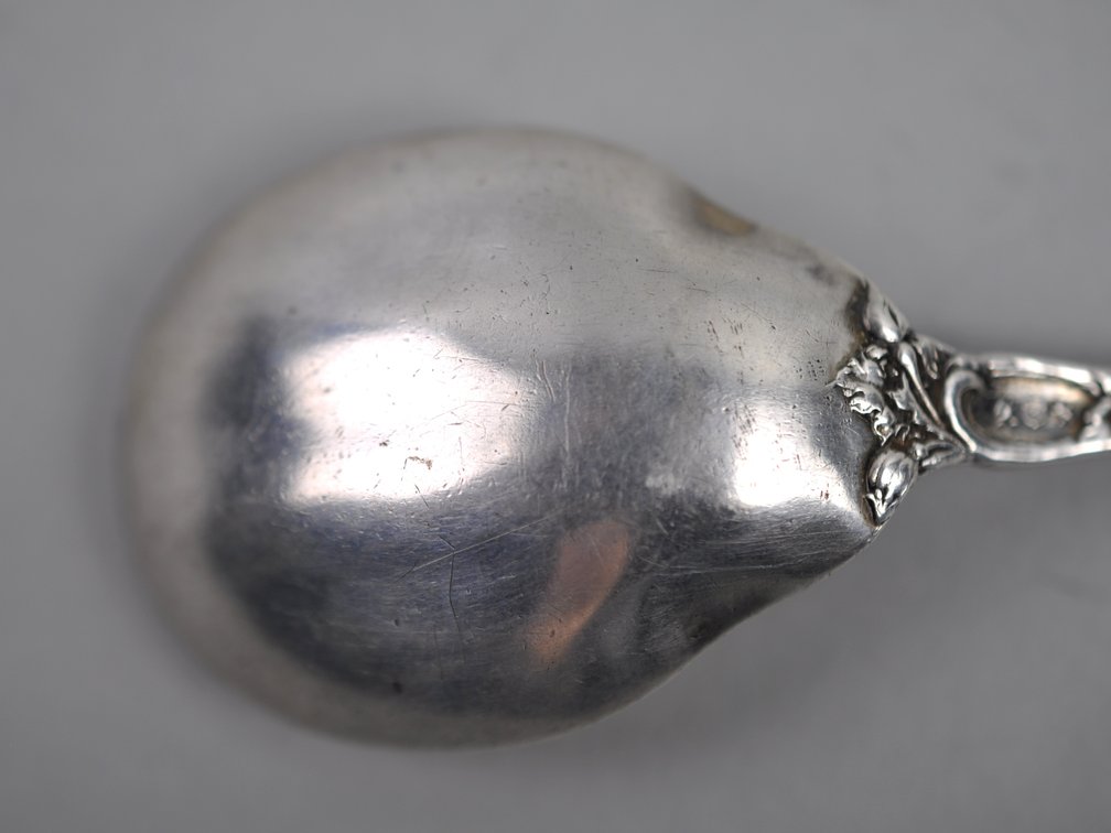 Reed & Barton Les Six Fleurs Sterling Bouillon Spoon