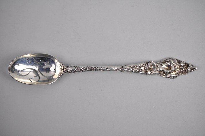Reed & Barton Les Six Fleurs Sterling Olive Spoon