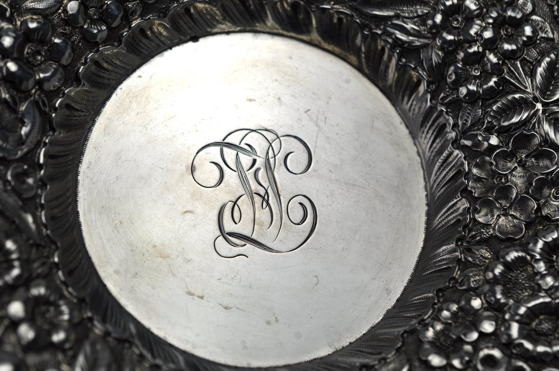 Baltimore Sterling Silver Floral Plate
