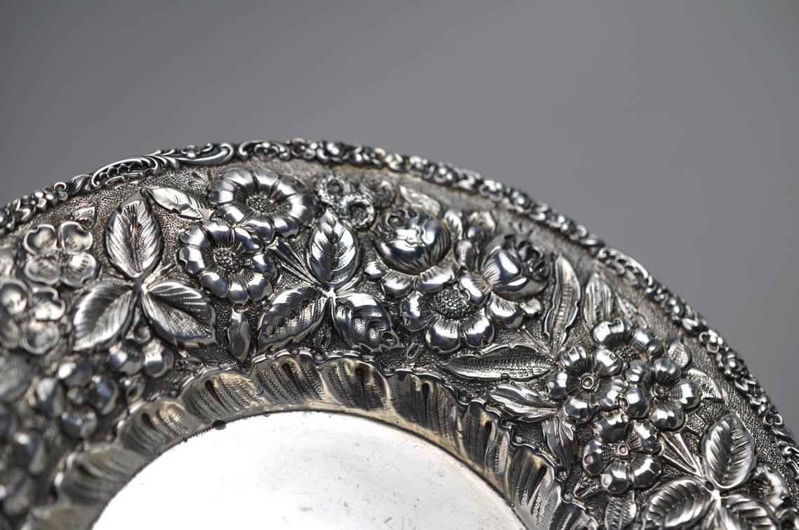 Baltimore Sterling Silver Floral Plate