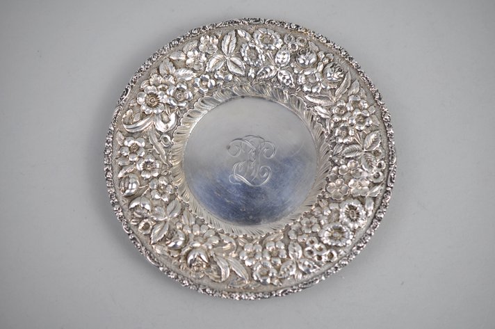 Baltimore Sterling Silver Floral Plate