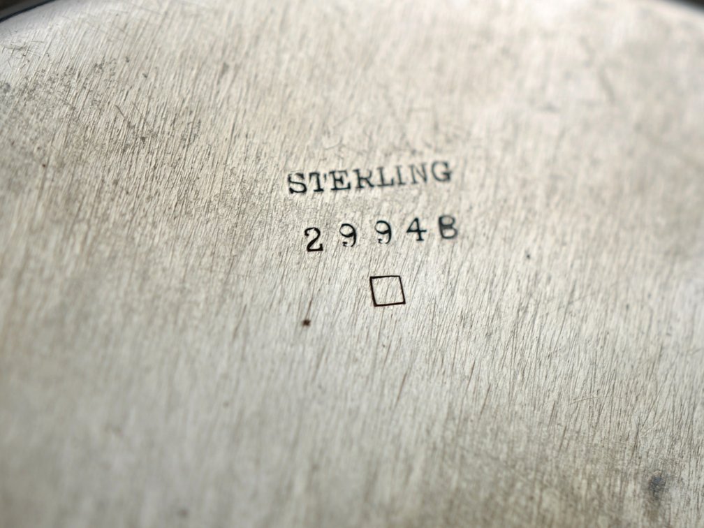 Sterling Silver Round Flower Plate
