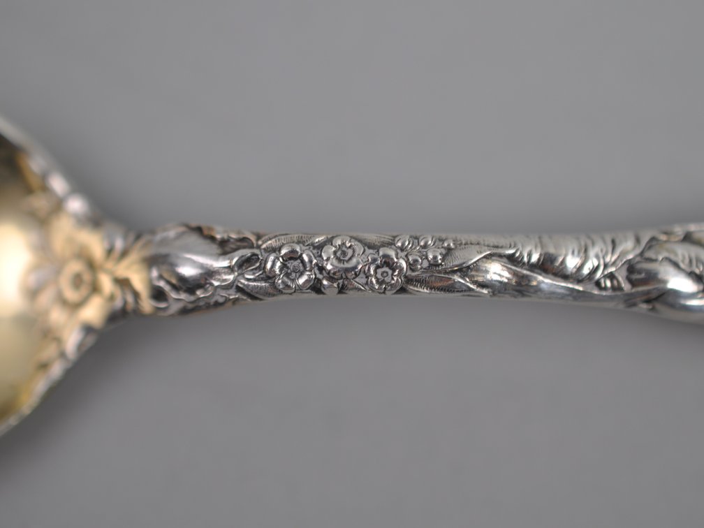 Reed & Barton Les Six Fleurs Sterling Goldwash Spoon Asst.