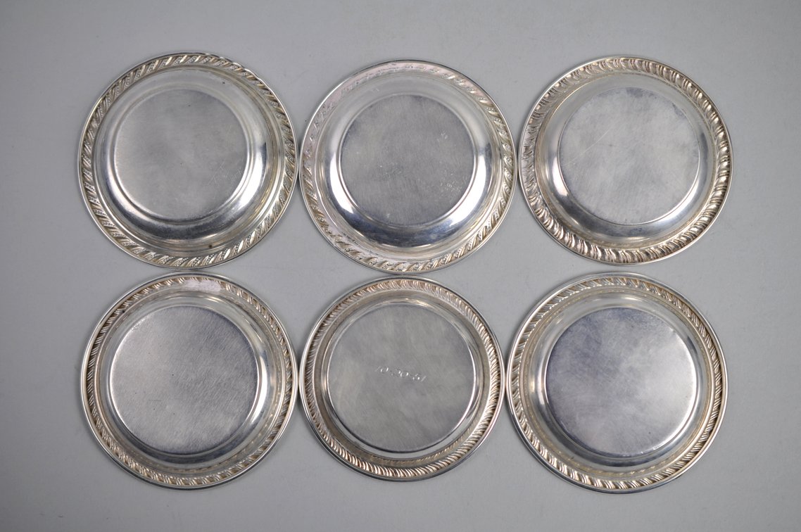 Preisner Sterling Silver Dish Set w/ Monogram