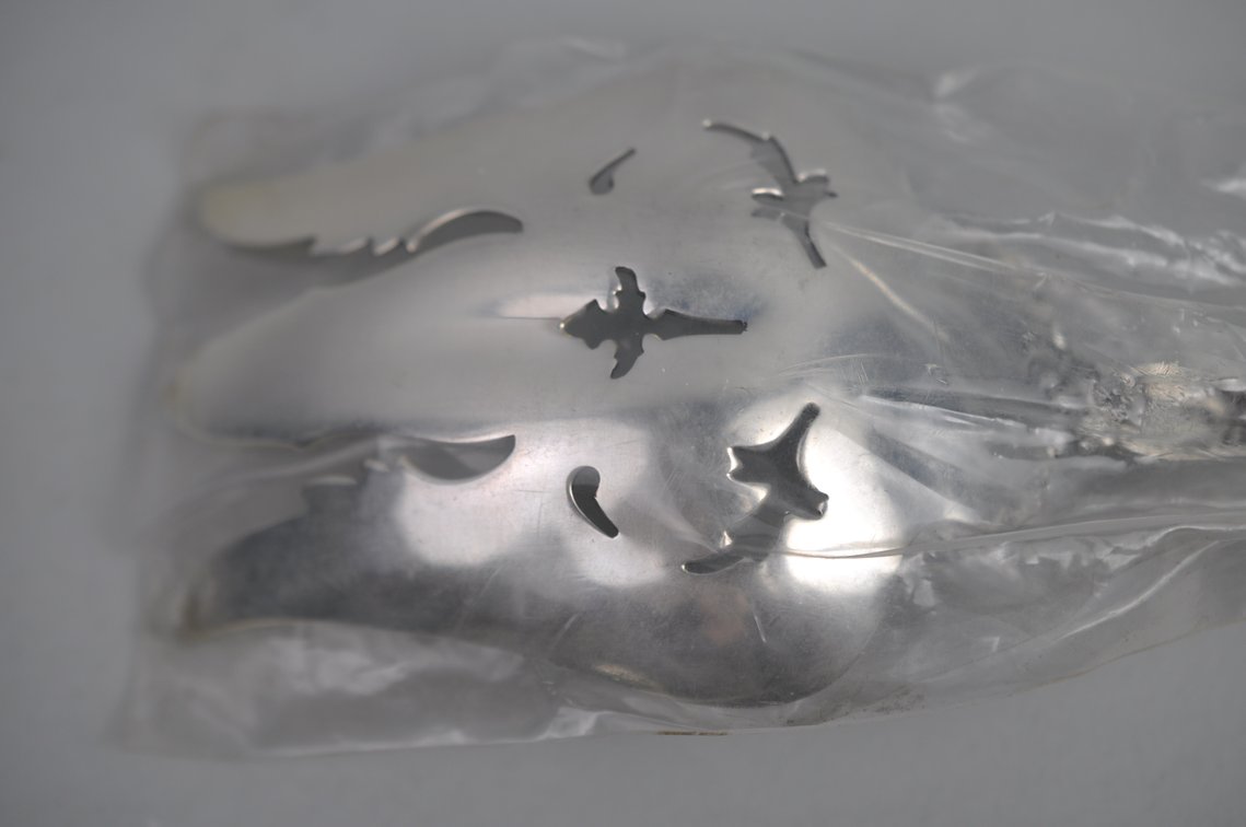 Reed & Barton Les Six Fleurs Sterling Salad Set