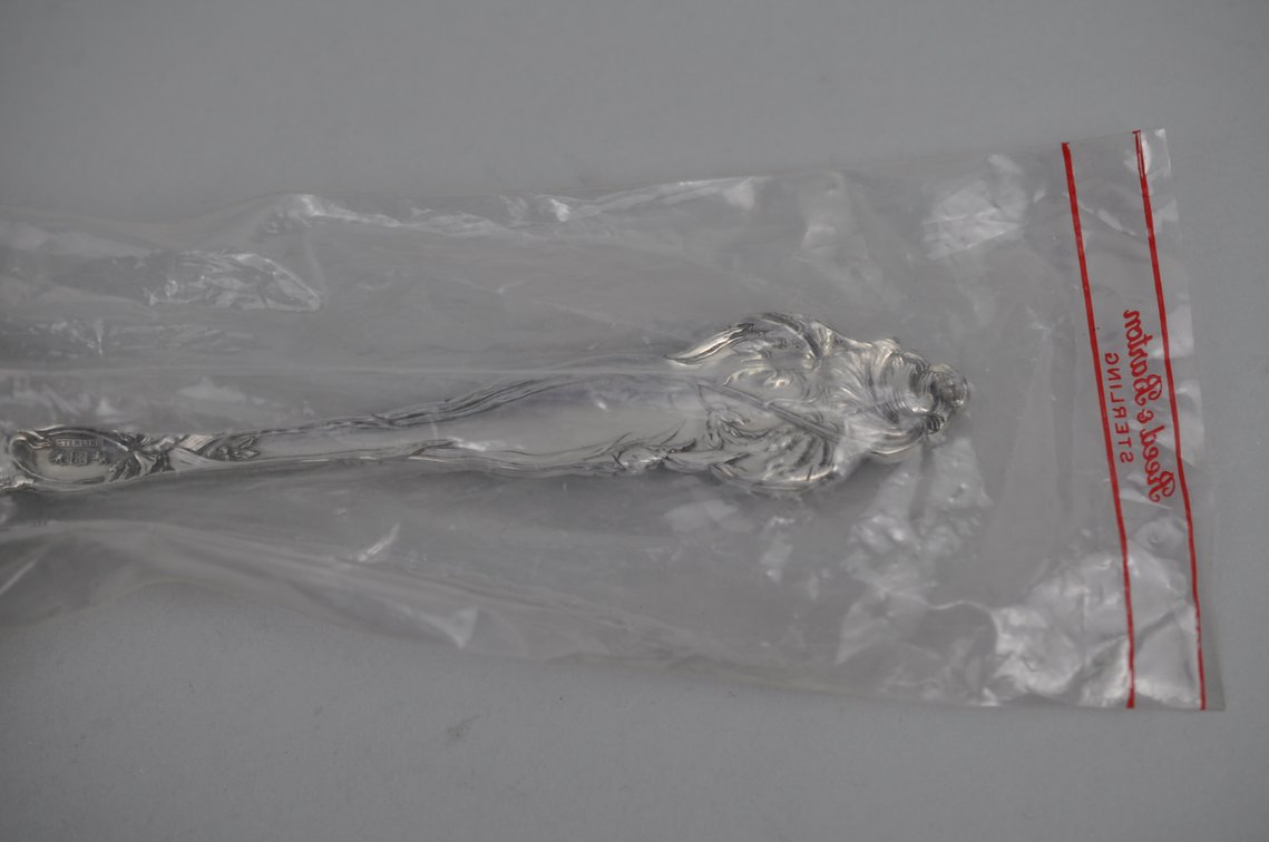 Reed & Barton Les Six Fleurs Sterling Salad Set