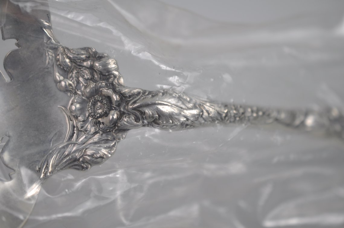 Reed & Barton Les Six Fleurs Sterling Salad Set