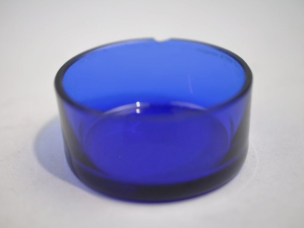 Sterling Silver Salt Cellars w/Blue Inserts