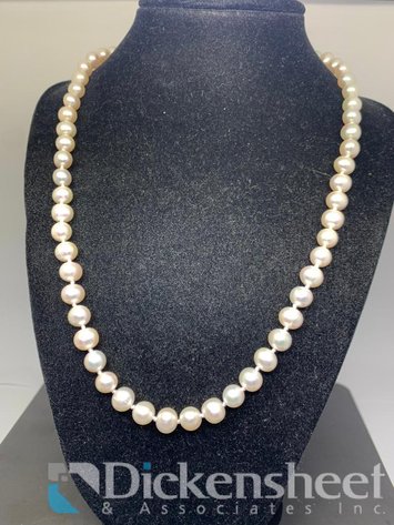 Image for Pearl Necklace With Sterling Silver Clasp