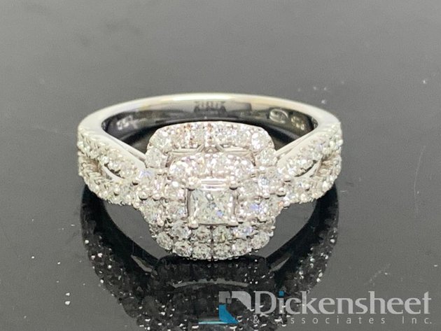 Image for Sterling Silver Engagement Ring With 1.00CTW Lab Grown Diamonds