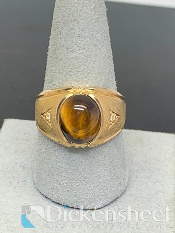 Image for Gold Tone Ring With Gemstones