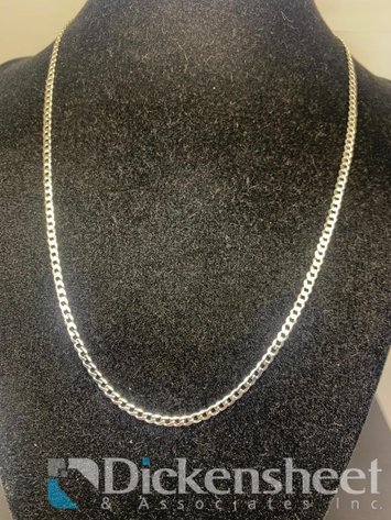 Image for Sterling Silver Mini Figaro Style Necklace