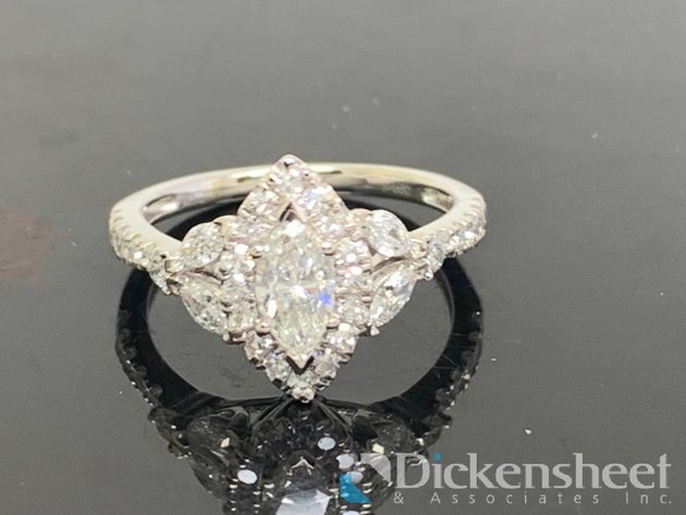 Image for Sterling Silver Engagement Ring With 1.00CTW Lab Grown Diamonds