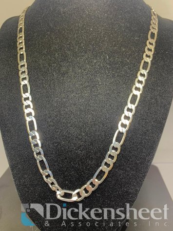 Image for Silver Tone Figaro Style Men's Necklace