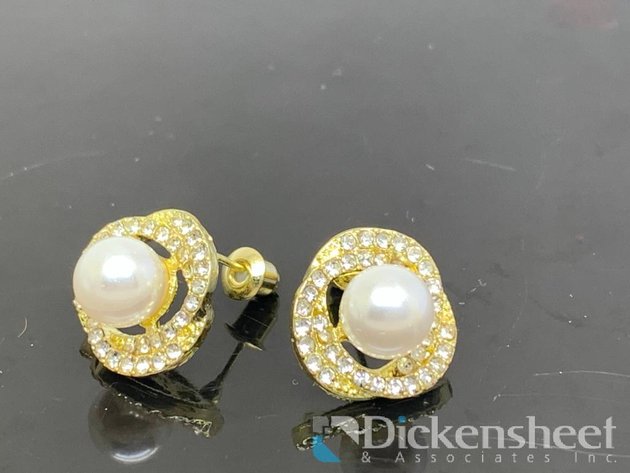 Image for Gold Tone Stud Earrings