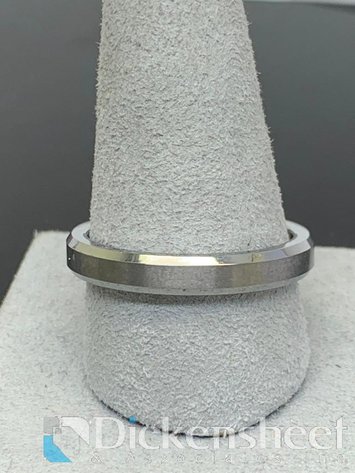 Image for Silver & Gray Tone Men's Wedding Band