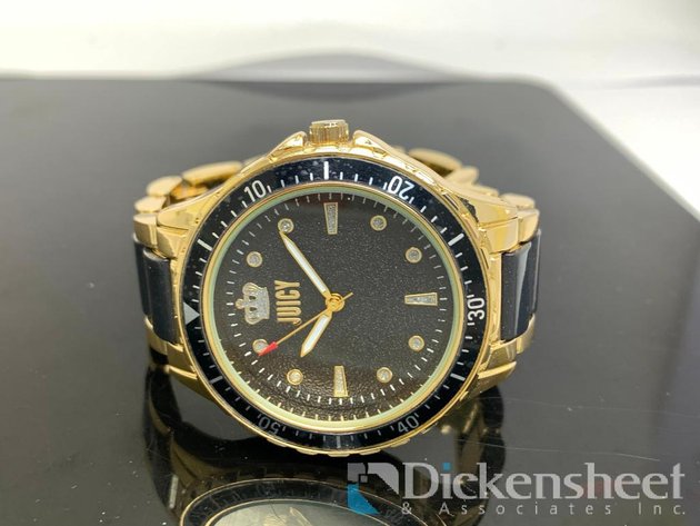 Image for Juicy Couture Black & Gold Tone Women's Watch With Box