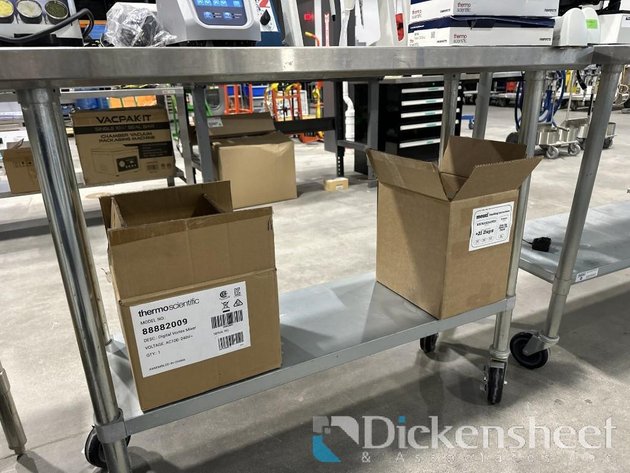 Image for STAINLESS STEEL TABLE with lower shelf, approximate