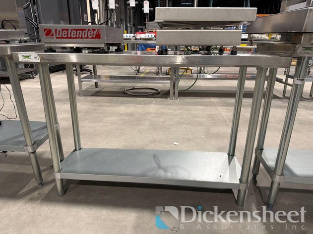 Image for STAINLESS STEEL TABLE with lower shelf, approximate