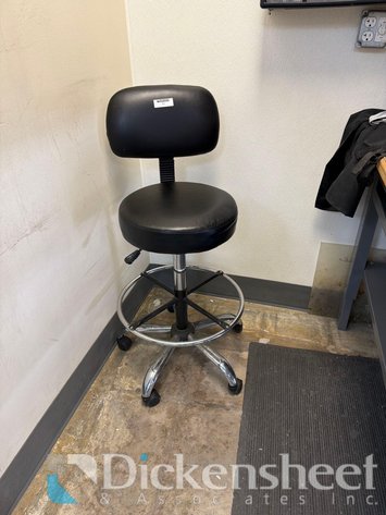 Image for BLACK FIVE STAR BASE SHOP STOOL