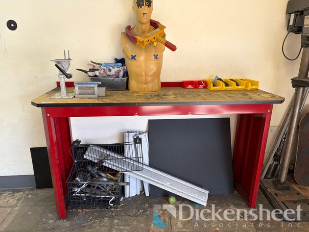 Image for RED WORK BENCH INCLUDES PARTS
