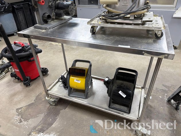 Image for STAINLESS STEEL TABLE ON CASTERS ONLY