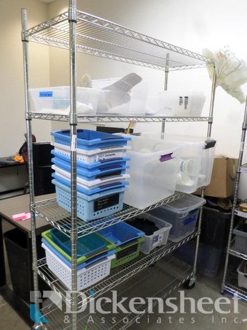 Image for METRO STYLE CHROME WIRE ADJUSTABLE RACK WITH CONTENTS