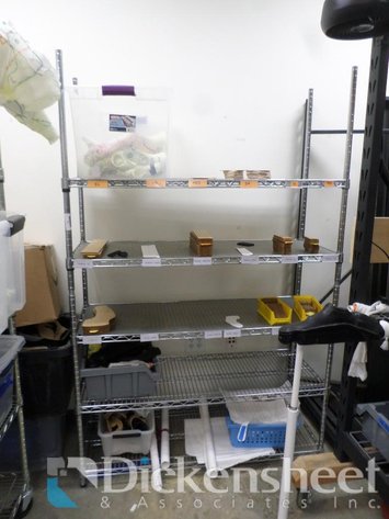 Image for METRO STYLE CHROME ADJUSTABLE WIRE RACK WITH CONTENTS