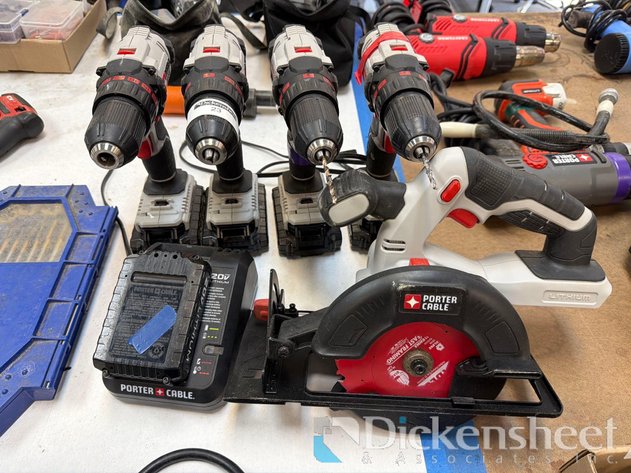 Image for PORTER CABLE 20 V POWER TOOLS LOT